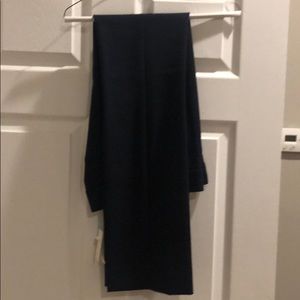Navy blue flat front pants